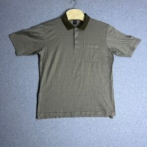 Arnold Palmer Men's Olive Green Cotton Short Sleeve Polo‎ Shirt Size Medium